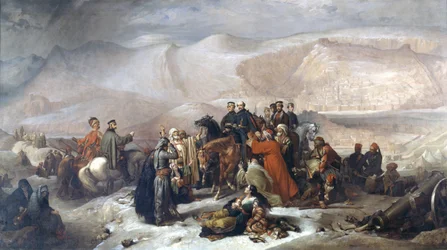 Die Kapitulation von Kars während des Krimkriegs am 28. November 1855, um 1860